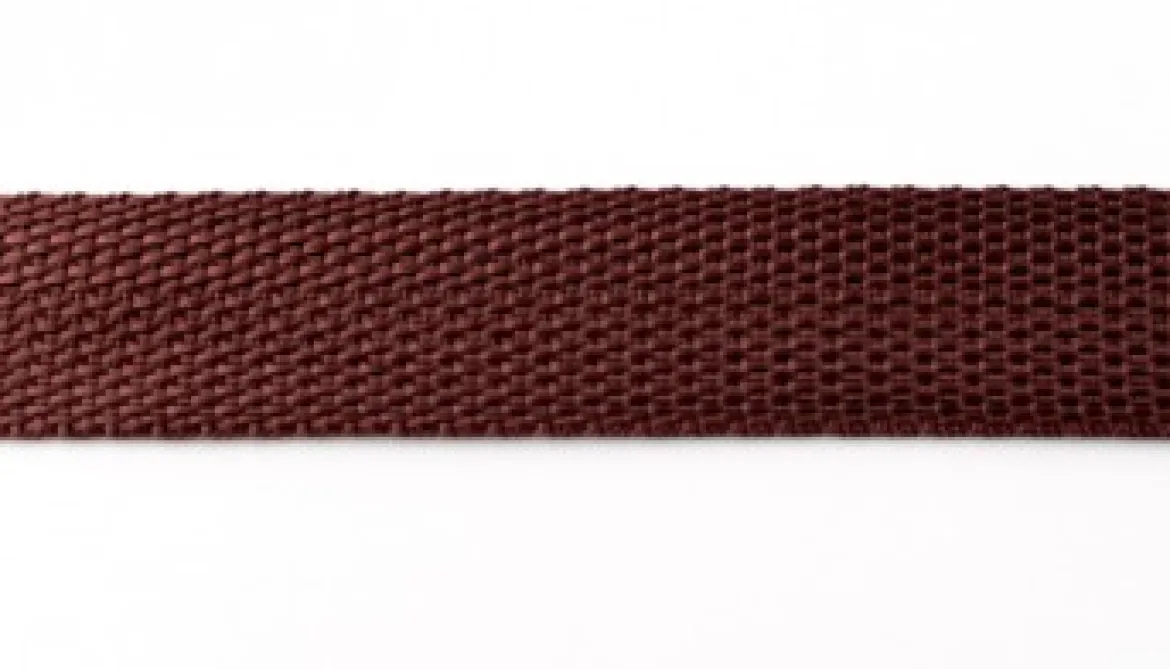Gurtband schoko braun Breite: 2,5cm