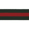 Gurtband Streifen breit grün rot Breite: 4cm