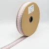 Gurtband Zacken Struktur rosa Meterware 40mm Breite