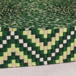 Gurtband Zickzack Chevron grün lindgrün weiß 3,8cm Breite