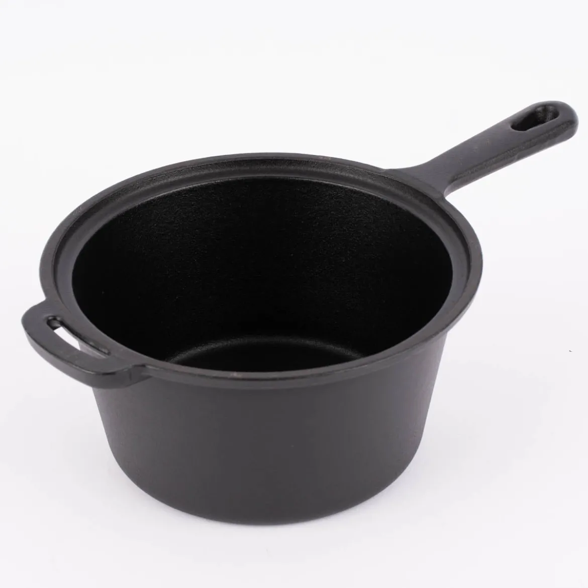 Gusseisen Kasserolle Topf schwarz 19x10cm