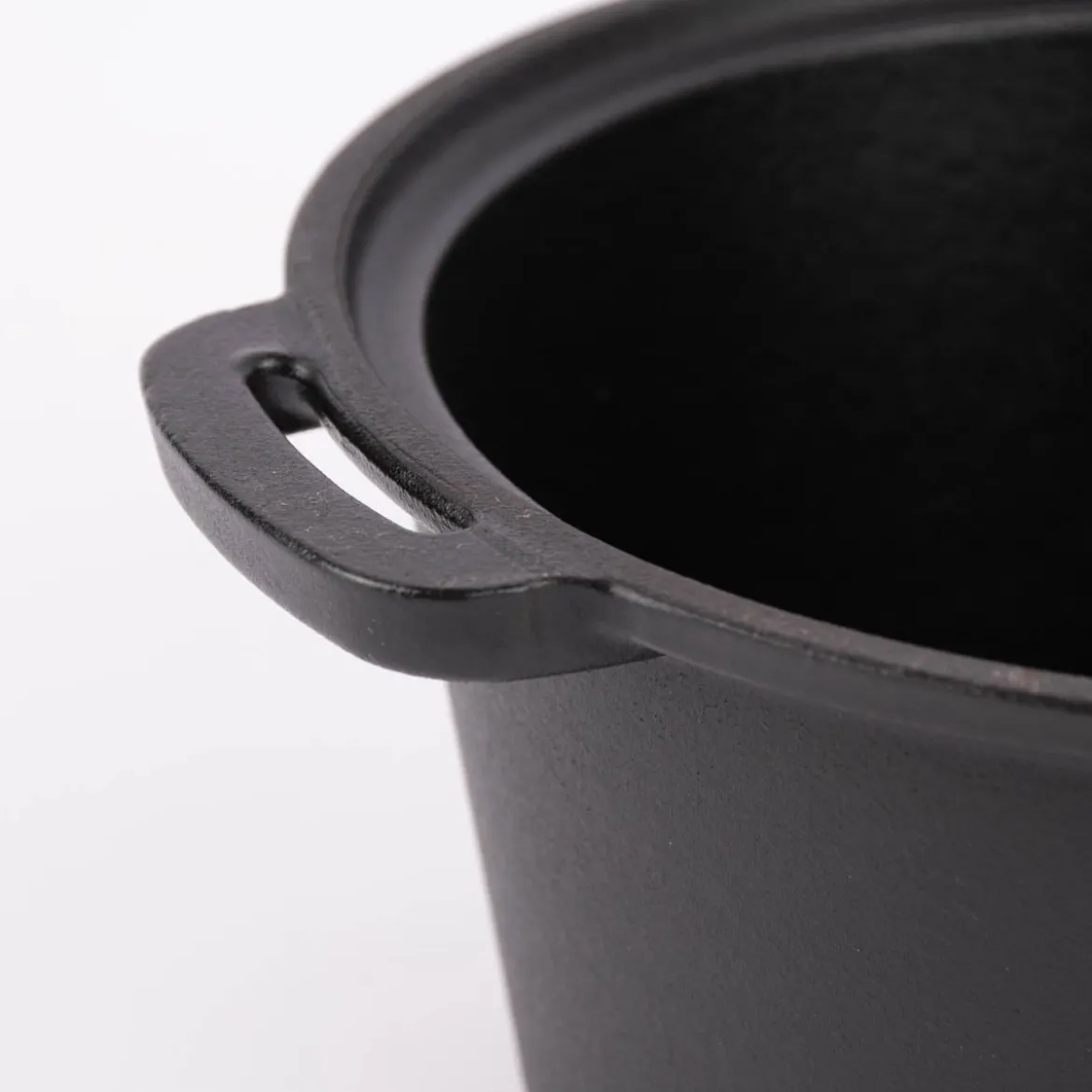 Gusseisen Kasserolle Topf schwarz 19x10cm