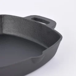 Gusseisen Pfanne Auflaufform schwarz 25x25x5,5cm