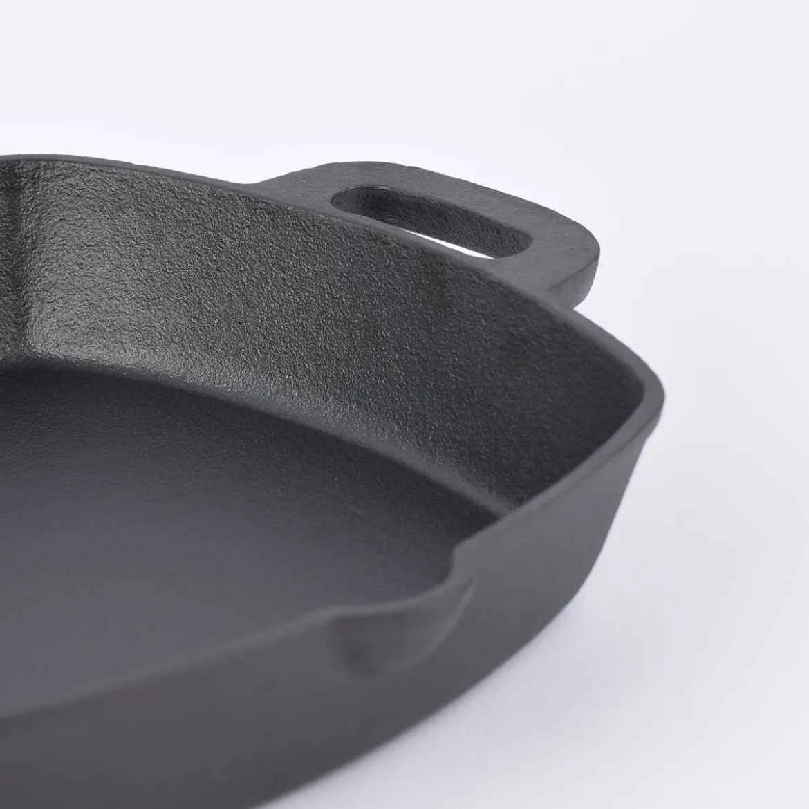 Gusseisen Pfanne Auflaufform schwarz 25x25x5,5cm