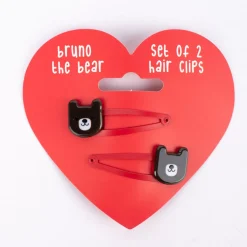 Haarklammern 2er Set Bär Bruno 5x2cm