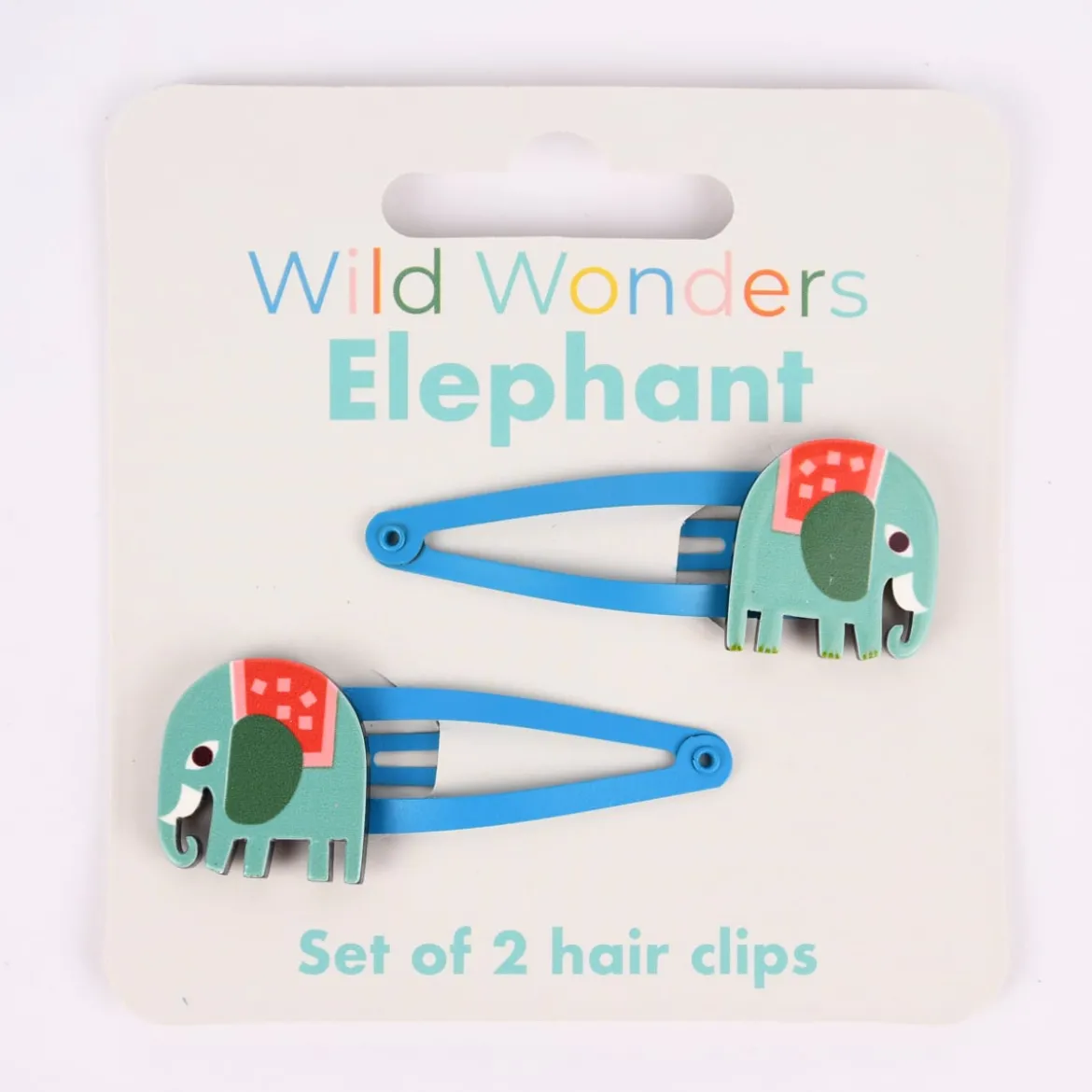 Haarklammern 2er Set Elvis der Elefant 5,5x2cm