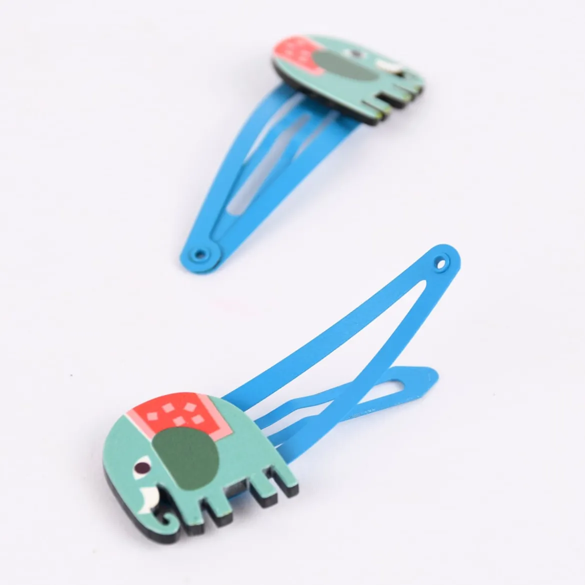 Haarklammern 2er Set Elvis der Elefant 5,5x2cm