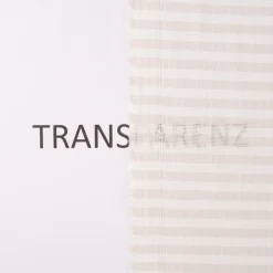Halbtransparenter Gardinenstoff Zen Natur mit Längsstreifen in ecru natur 2,80m Breite