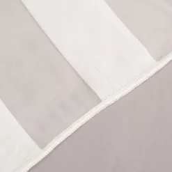 Halbtransparenter Gardinenstoff Gardinenstores mit Längsstreifen in ecru 3m Breite