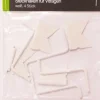 Halter Steckhaken für Vitragen Scheibendeko weiß 4er Pack