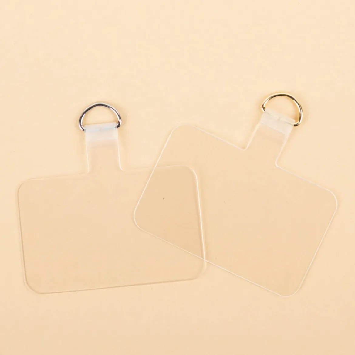 Handyketten Patch transparent im 2er Pack 56x36x0,6mm von Rayher