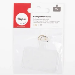 Handyketten Patch transparent im 2er Pack 56x36x0,6mm von Rayher
