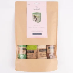 HardiCraft Häkelset für Dschungelbuch Tiere beige grün dunkelbraun mehrteilig