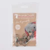 HardiCraft Karabinerhaken 3er Set silberfarbig 4cm