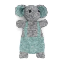 HardiCraft Strickset für Kuscheltier Elefant Sonny grau blau mehrteilig