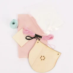HardiCraft Wollfilzset zum Sticken Wand-Dekoration Einhornkopf rosa creme mehrteilig
