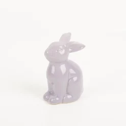 Hase Dekofigur aus Porzellan in rosa, lila oder grün 11cm von Boltze