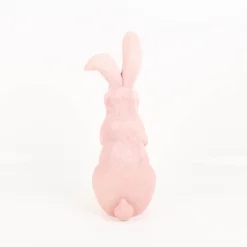Hase rosa Dekoaufsteller Kunstharz handbemalt 43cm hoch von Boltze