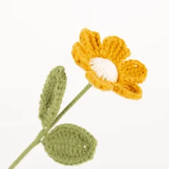 Häkelblume Dekoblume weiß, beige oder gelb 30cm von Boltze