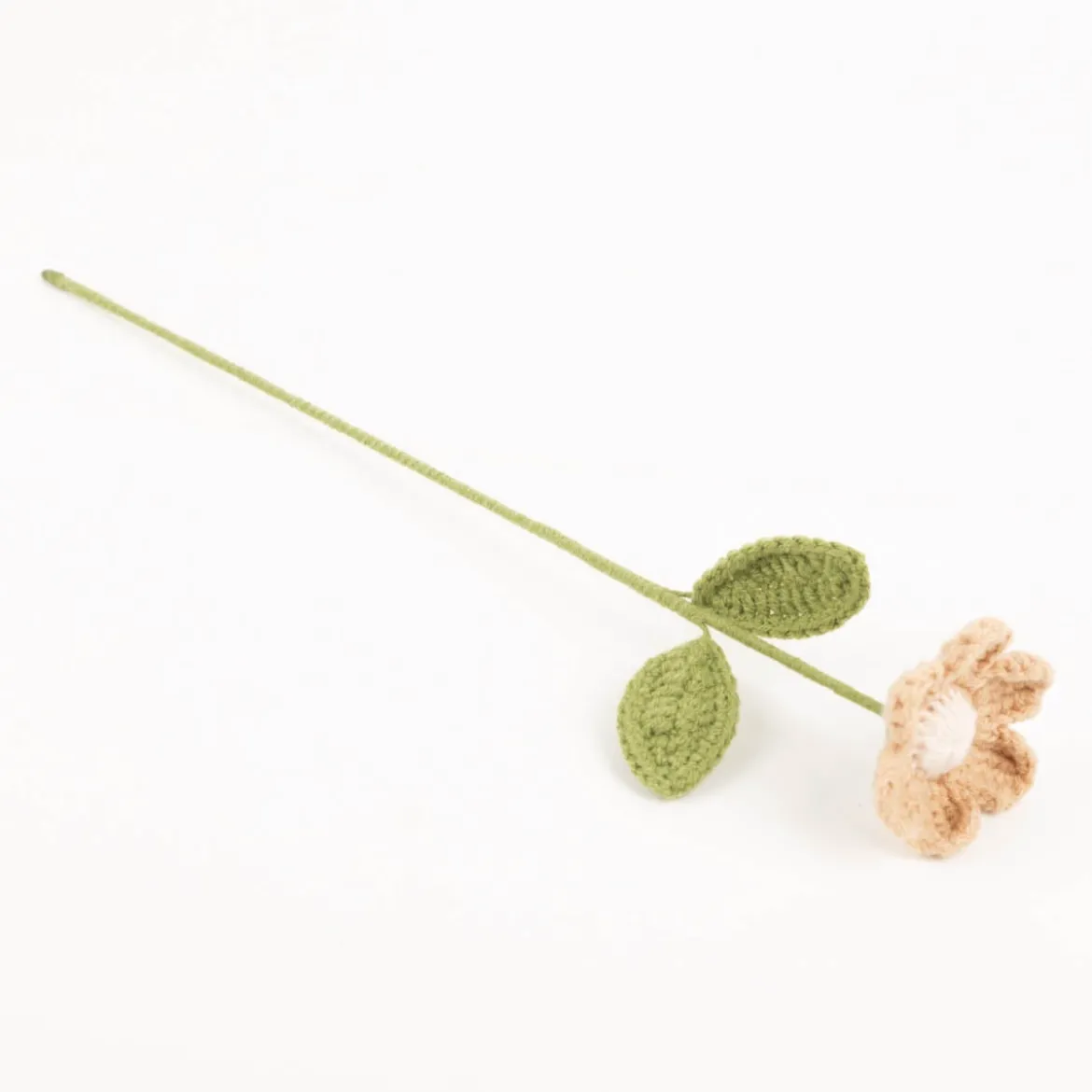 Häkelblume Dekoblume weiß, beige oder gelb 30cm von Boltze