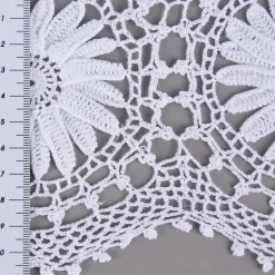 Häkelborte Häkelspitze Meterware Sonnenblume handgehäkelt 100% Baumwolle mercerisiert 15cm