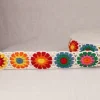 Häkelborte mit Rosetten weiß aus Baumwolle 4,2cm Breite