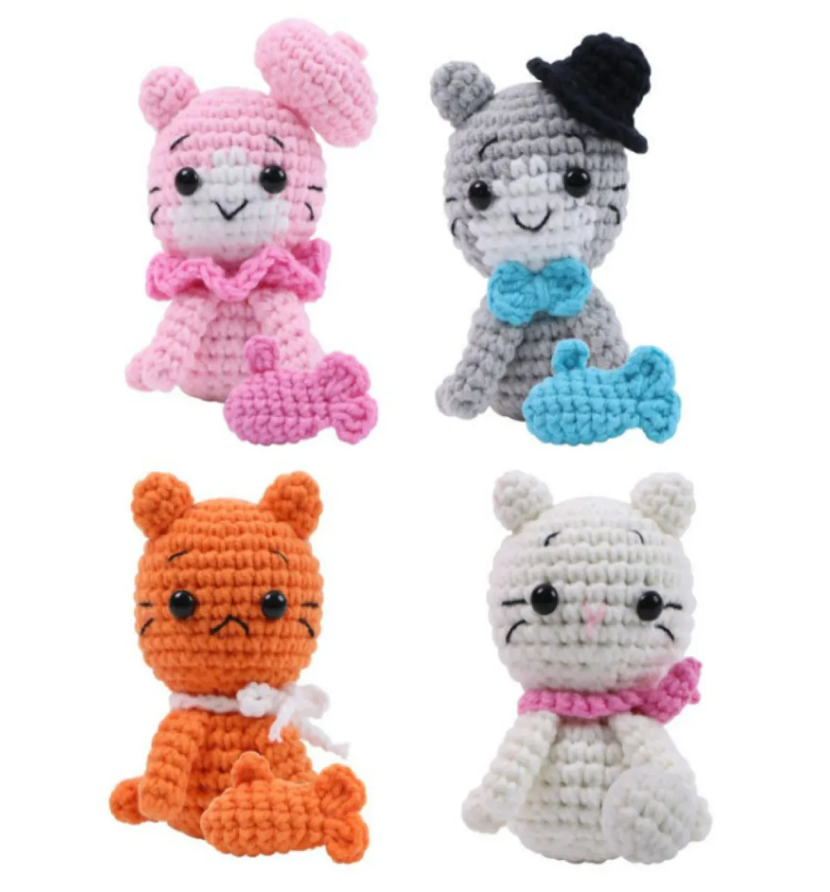 Häkelset Cats kleine Kätzchen 4er Set