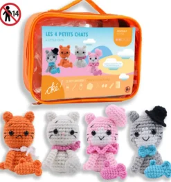 Häkelset Cats kleine Kätzchen 4er Set