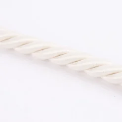 Hochwertige Vorhangkordel Raffhalter-Kordel 75cm in seidiger Optik mit Aufhängeschlaufen ecru