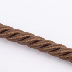 Hochwertige Vorhangkordel Raffhalter-Kordel 75cm in seidiger Optik mit Aufhängeschlaufen braun