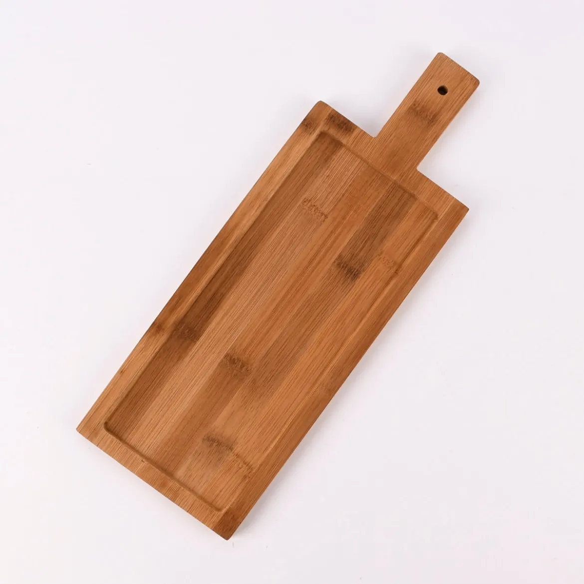 Holzbrett Holztablett Servierbrett mit Rahmen 39x14cm