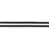 Hosenband Polyester leicht elastisch Streifen schwarz weiß Breite: 3cm