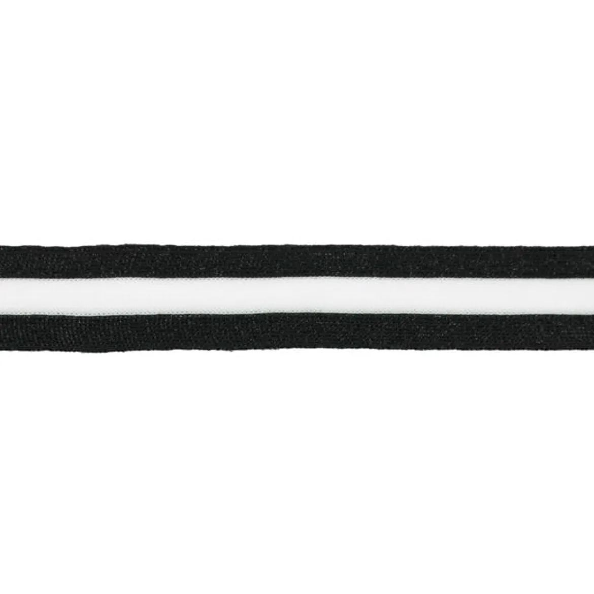 Hosenband Polyester leicht elastisch Streifen breit Glitzer schwarz weiß Breite: 3cm