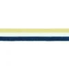 Hosenband Polyester leicht elastisch Streifen Glitzer goldfarbig weiß blau Breite: 3cm