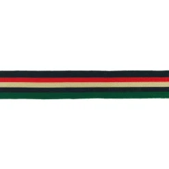 Hosenband Polyester leicht elastisch Streifen schwarz rot beige blau grün Breite: 3cm
