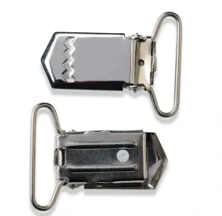 Hosenträger-Clips, 18mm, silberfarbig im 2er Pack von Prym