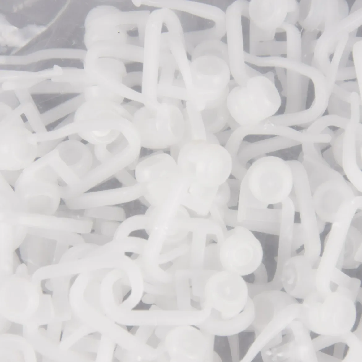 Innenlaufrollen Gardinenröllchen Gardinen-Rollringe Laufrollen Faltengleiter weiß 50er Pack