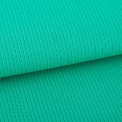Interlock Jersey Mandy gerippt einfarbig smaragd grün 1,40m Breite