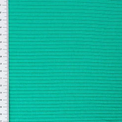 Interlock Jersey Mandy gerippt einfarbig smaragd grün 1,40m Breite