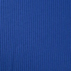 Interlock Jersey Mandy gerippt einfarbig royal blau 1,40m Breite