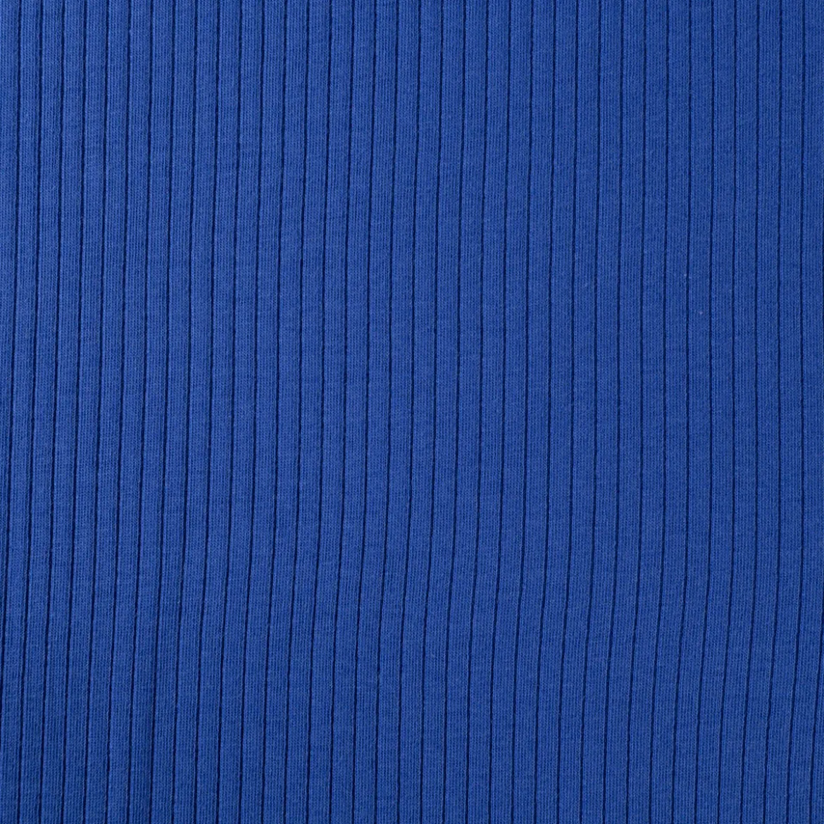 Interlock Jersey Mandy gerippt einfarbig royal blau 1,40m Breite