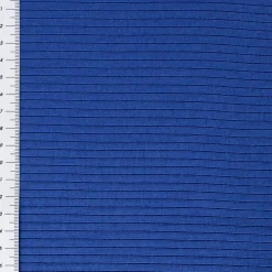 Interlock Jersey Mandy gerippt einfarbig royal blau 1,40m Breite