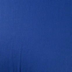 Interlock Jersey Mandy gerippt einfarbig royal blau 1,40m Breite