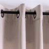 3-in-1 Thermovorhang Dim-Out Akustik mit Ösenaufhängung uni natur strukturiert 140x260cm