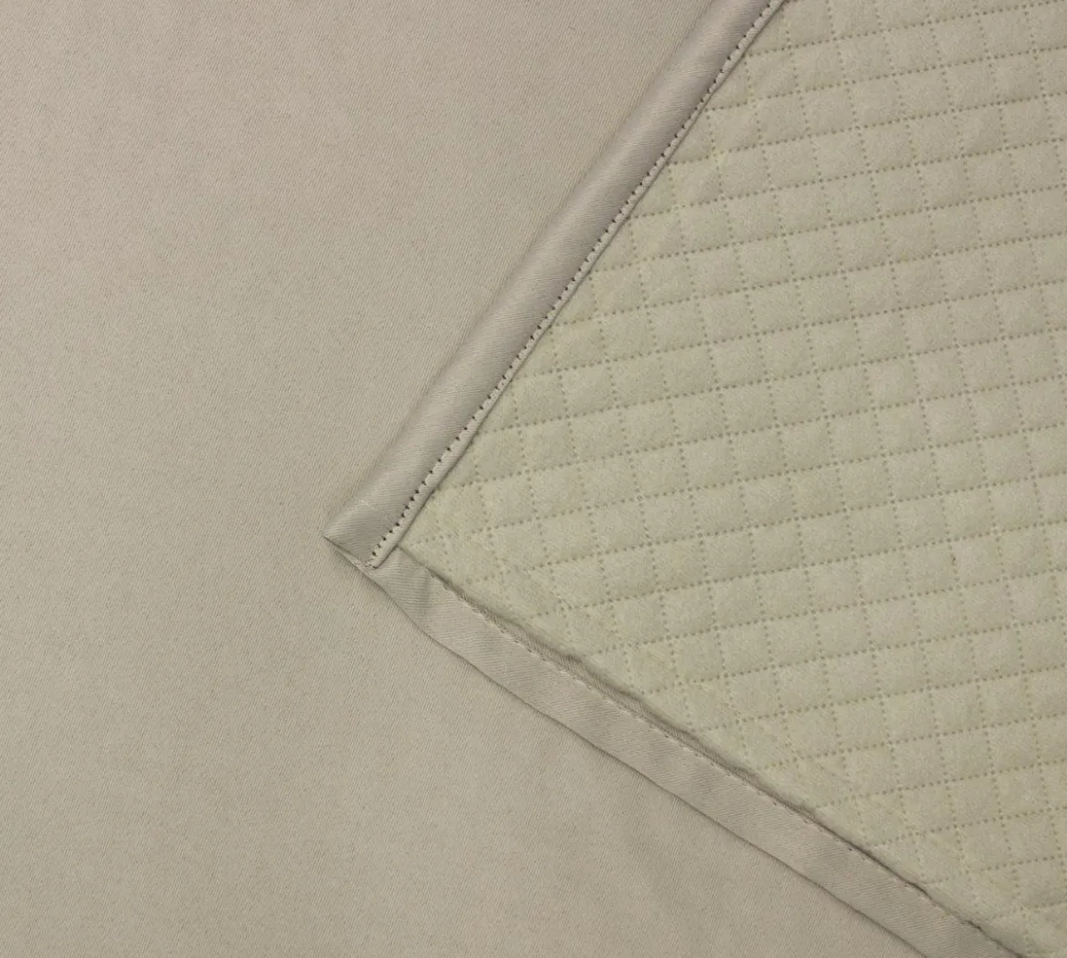 3-in-1 Vorhang Thermo Dimo-Out Akustik Vorhang mit Multifunktionsband 2lagig beige 135x245cm