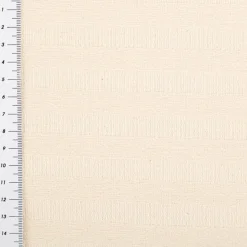 Jacquard Stoff Baumwollstoff Maurs Streifen Natur 2,60m Breite