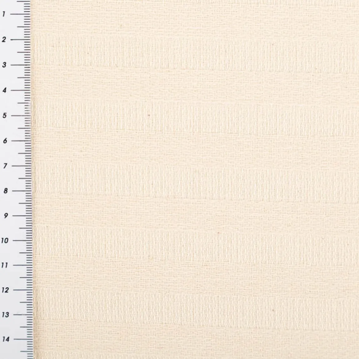 Jacquard Stoff Baumwollstoff Maurs Streifen Natur 2,60m Breite