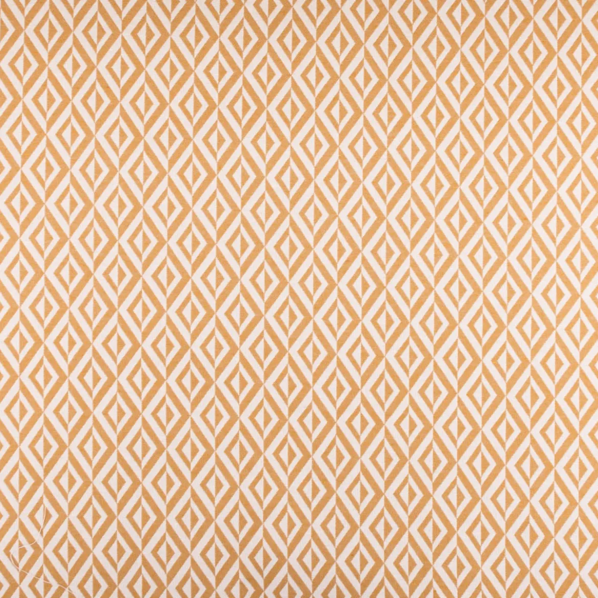 Jacquard Stoff Dekostoff Doubleface Monza Art Déco ockergelb weiß 2,80m Breite