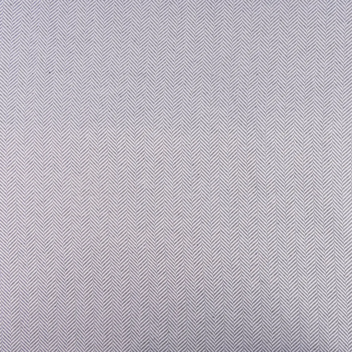 Jacquard Stoff Dekostoff Doubleface Miseno Fischgrät hellgrau 2,80m Breite
