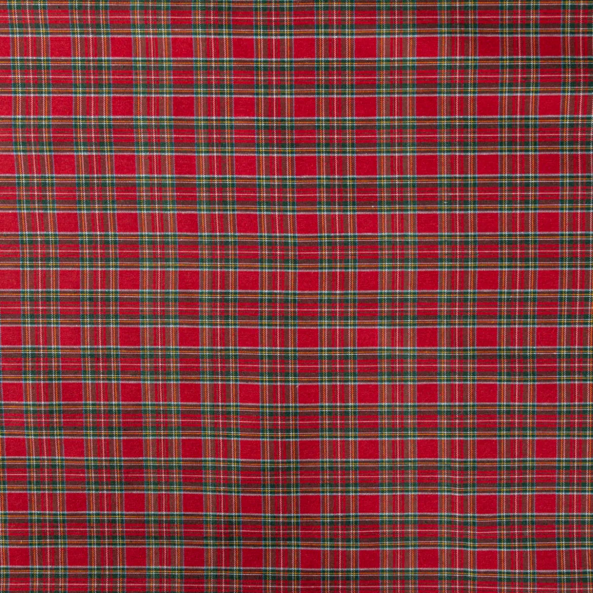 Jacquard Stoff Dekostoff Vichy Karo rot grün 2,80m Breite